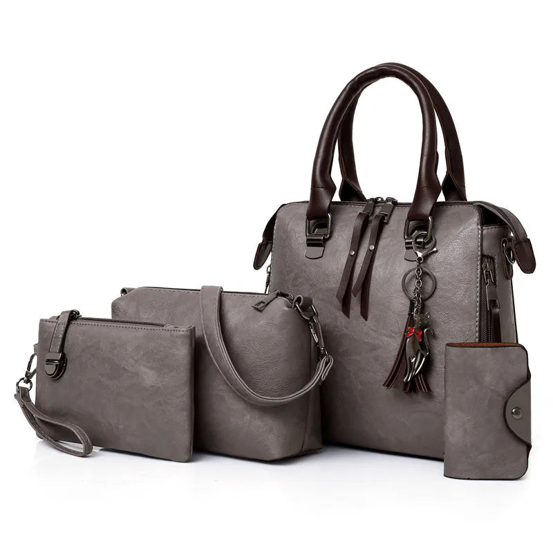 New 4pcs/Set High Quality Ladies Handbags