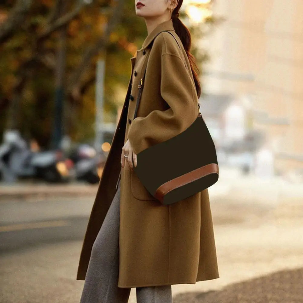 Women Coat Mid-Length Woolen Coat Stylish