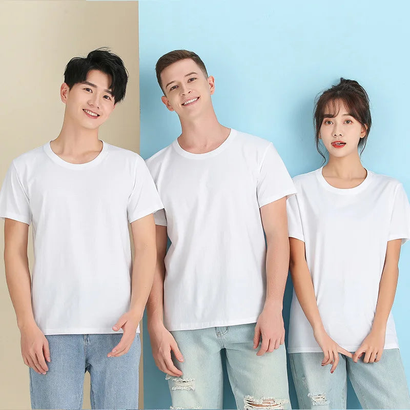2024 Brand New Cotton 100% Men's T-shirt Pure Color